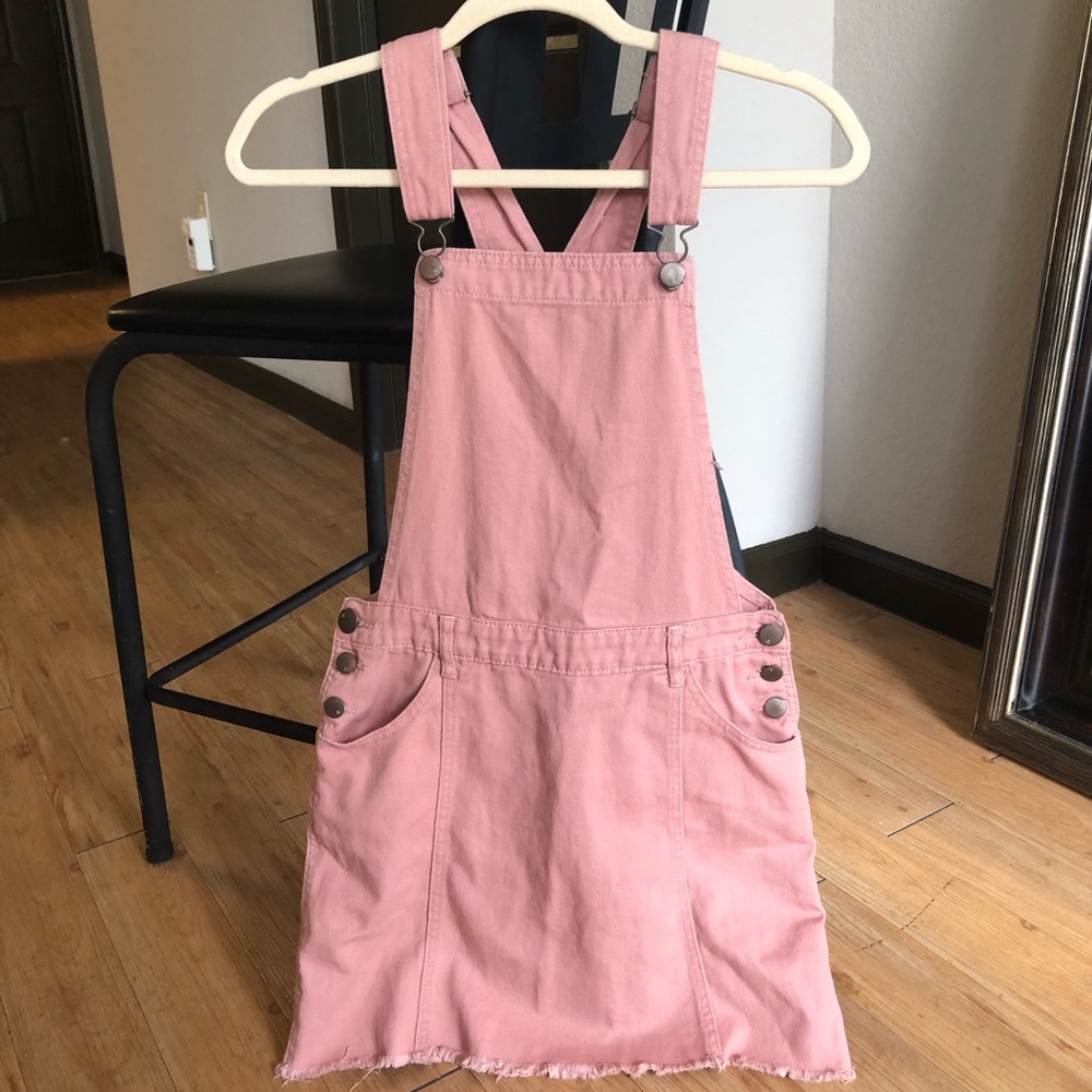 American Eagle jean overall dress